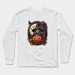 Ghost Halloween Costume Funny Long Sleeve T-Shirt